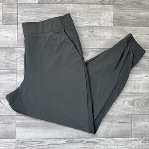 Athleta Brooklyn Jogger Pants Pull On High Rise Casual Athleisure Green sz 16